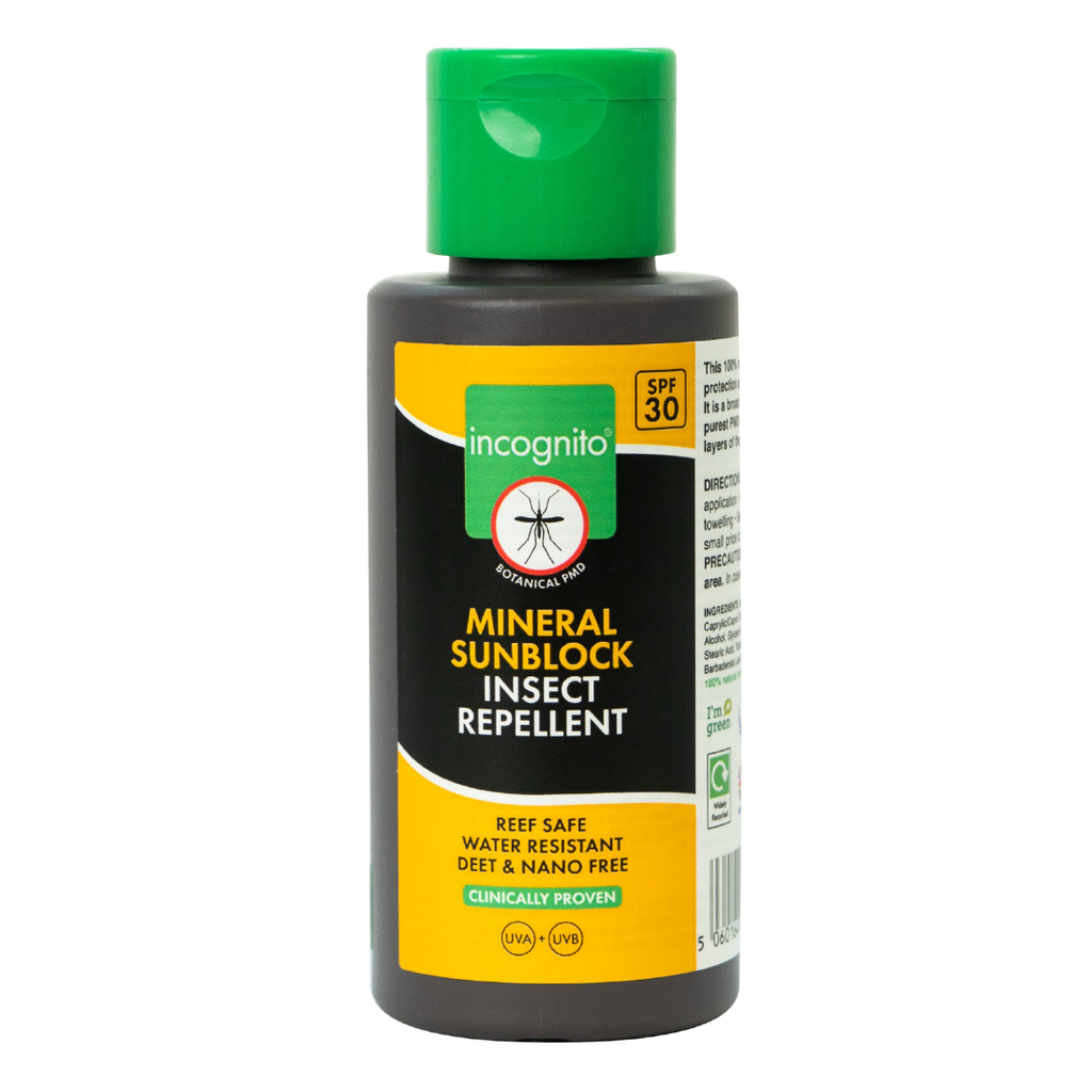 incognito Mineral Sunblock & Insect Repellent SPF30 100ml - new formulation