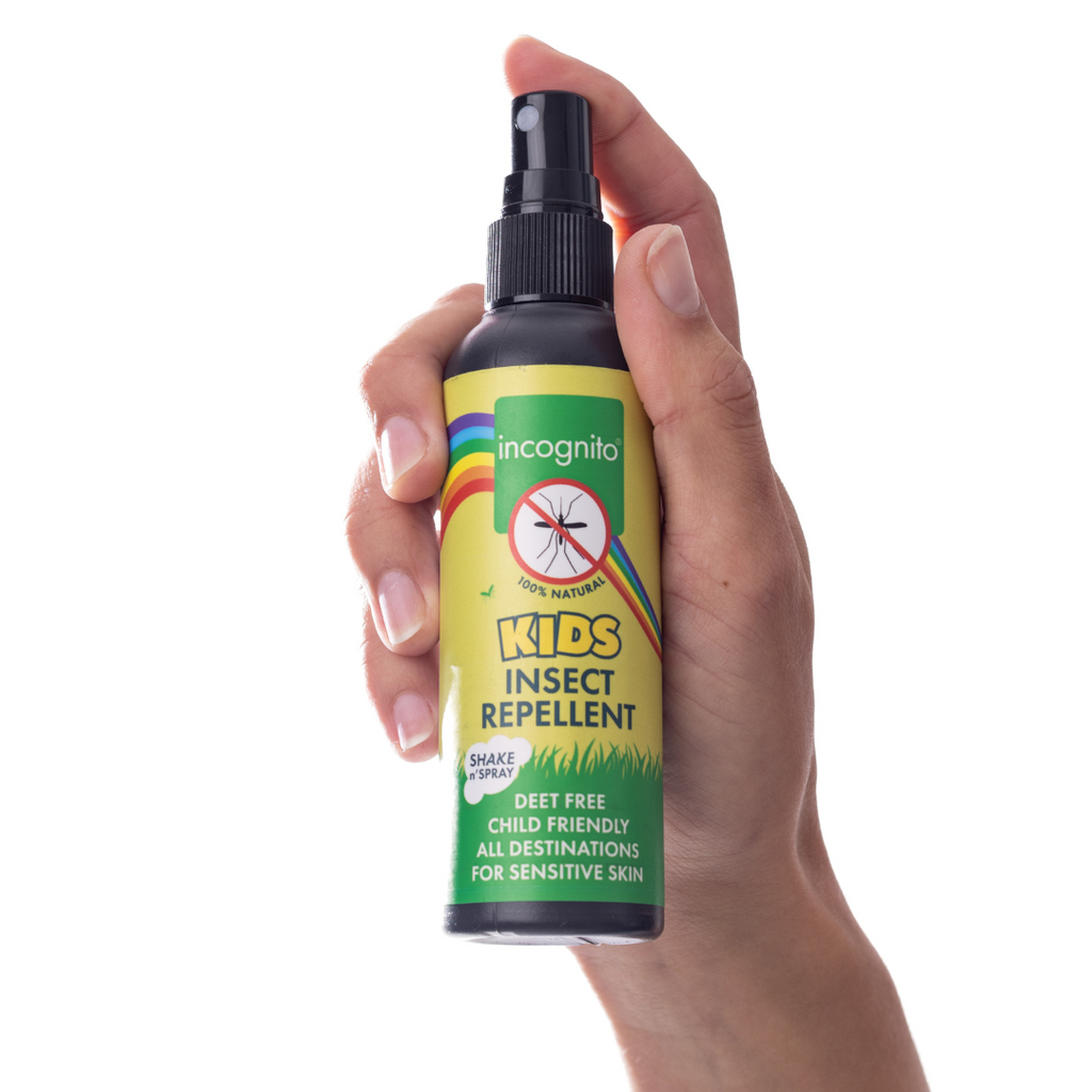 incognito Kids Spray in use