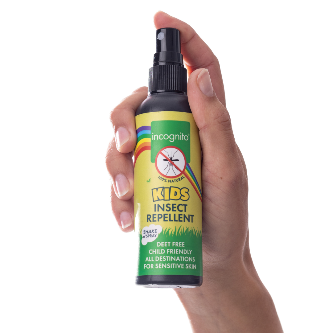 incognito Kids Spray in use